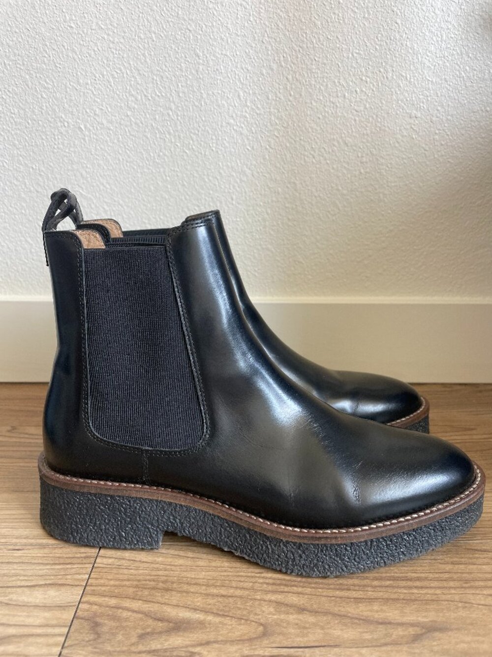 & Other Stories Chunky Platform Sole Chelsea Boots - Black, Size 9